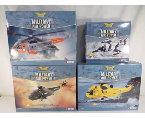 Corgi Aviation Archive - four 1:72 scale models Military Air Power # AA33404, AA33405, AA33406 and AA32407, all appear mint i