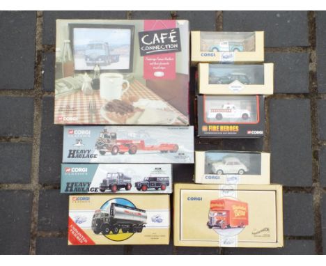 Corgi - Nine diecast vehicles in original boxes in 1:50 and 1:43 scale comprising 97085, 16601, 31011, 97372, 96750, 96873, 9