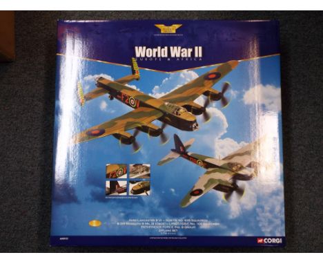 Corgi - One boxed diecast aeroplne set in 1:72 scale containing two planes, a Avro Lancaster and a DH Mosquito, reference is 