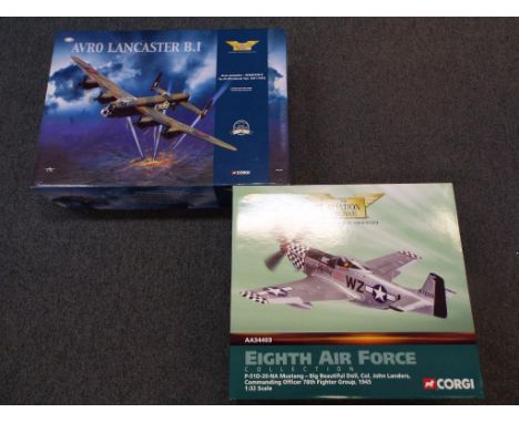 Corgi The Aviation Archive - a 1:72 scale model Avro-Lancaster B.I No 44 (Rhodesia) Sqn, RAF (1942) # AA32603 and 8th Air For