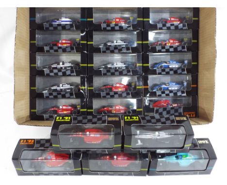 Onyx Model Cars twenty boxed diecast Formula 1 Racing Cars in 1:43 scale. Boxes E to NM, models M.