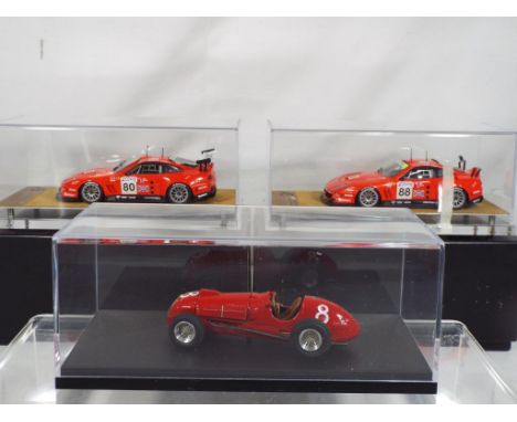 Auto Barn and Amg models - three 1:43 scale diecast Ferraris comprising two Ferrari 550 Maranello GTS from the 24 Hours le ma