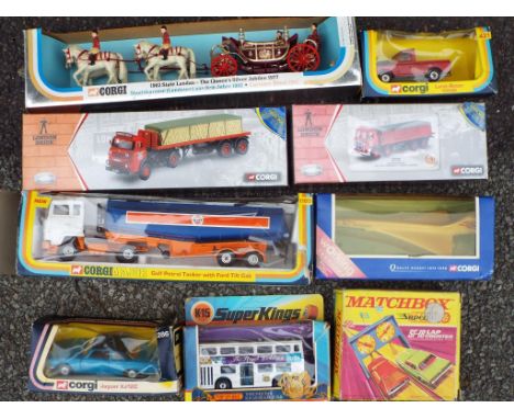 Corgi and Matchbox - Nine diecast vehicles in original boxes comprising 23801, 26401, 49902, 286, 421, 1160 and a 1902 State 