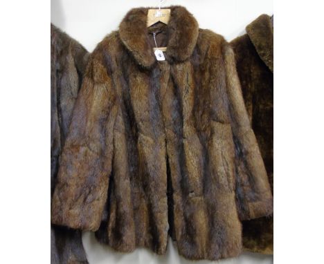 A Vintage Fur Coat, size 14 approx.