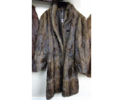 A Full Length Vintage Fur Coat, with Clerys of Dublin label. Fully lined.