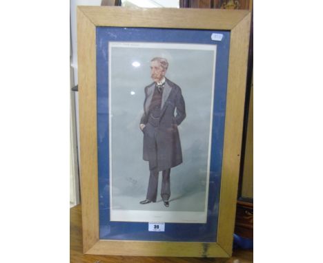 A Spy Print - Diplomacy, framed & glazed.