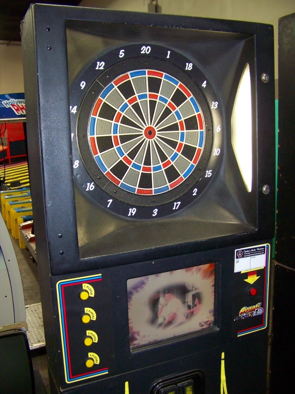 SPECTRUM ELITE DART BOARD COIN OP SOFT TIP Item is in used condition