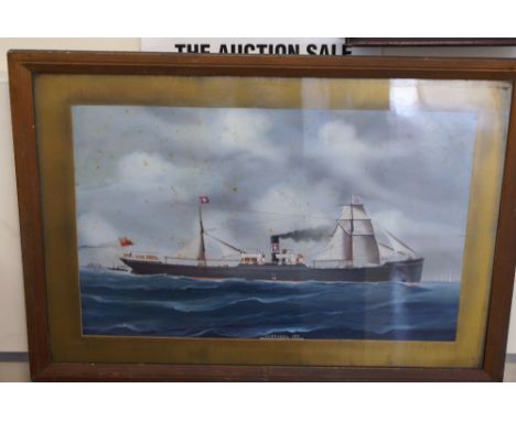 Ships portrait  - SS Brunel 1897 42 x 48 cm