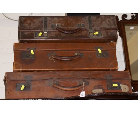 3 Vintage luggage cases