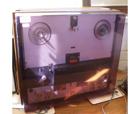 Vintage Ferograph Super 7 reel to reel tape recorder and large collection of tapes