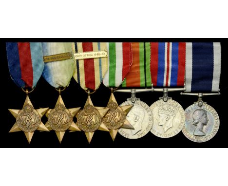 Seven: Yeoman of Signals R. J. W. Jessop, Royal Navy  1939-45 Star; Atlantic Star, 1 clasp, France and Germany; Africa Star, 