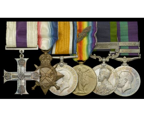 Family Group:  A Great War M.C. group of six awarded to Major R. J. MacBrayne, 1-15th Ludhiana Sikhs, Indian Army, who was Me