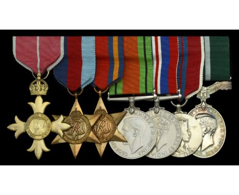 A Second War O.B.E. group of seven awarded to Acting Wing Commander M. G. Pearson, Royal Auxiliary Air Force, late Royal Air 