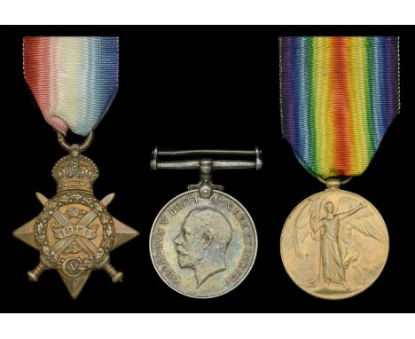 Three: Private S. H. Newson, 1st Battalion, Queen’s Own (Royal West Kent Regiment)  1914 Star (8752 Pte. S. H. Newson. 1/ R. 