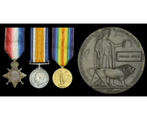 Three: Private W. Bickle, 20th (Blackheath and Woolwich) Battalion, London Regiment, who was killed in action on the Western 