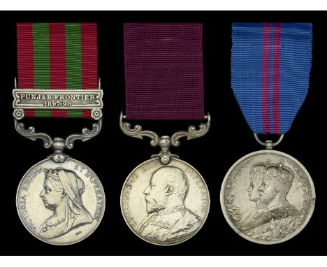Three: Sergeant P. McIntyre, Indian Miscellaneous List, late Highland Light Infantry   India General Service 1895-1902, 1 cla