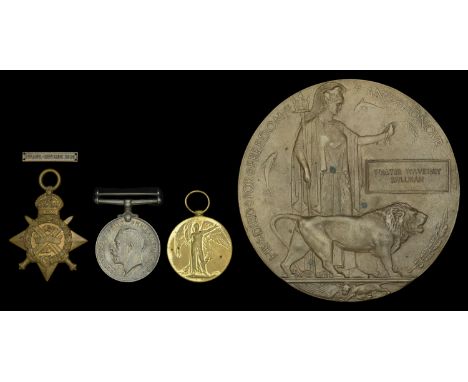 Three: Lance-Sergeant W. W. Spillman, 2nd Battalion, Northamptonshire Regiment, who was killed in action on the Western Front