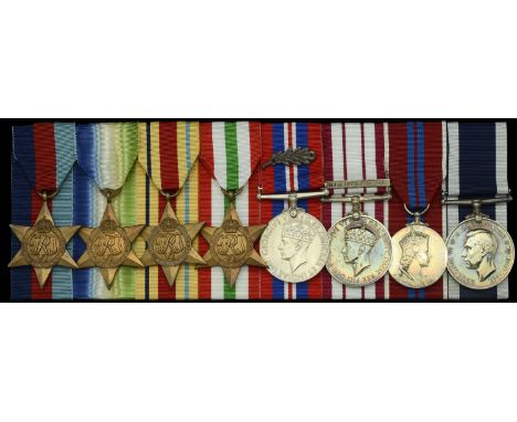 Eight: Chief Petty Officer G. H. Andrews, Royal Navy  1939-45 Star; Atlantic Star; Africa Star; Italy Star; War Medal 1939-45