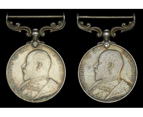 Army L.S. & G.C., E.VII.R. (2) (593 Sjt: W. Allen. M.F.P.; 596 Cpl. A. E. Alliston. M.F.P.) good very fine (2) £80-£120  --- 