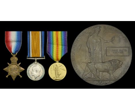 Three: Second Lieutenant C. W. Sherwood, Royal Fusiliers (City of London Regiment), who was killed in action at Burlon Wood, 
