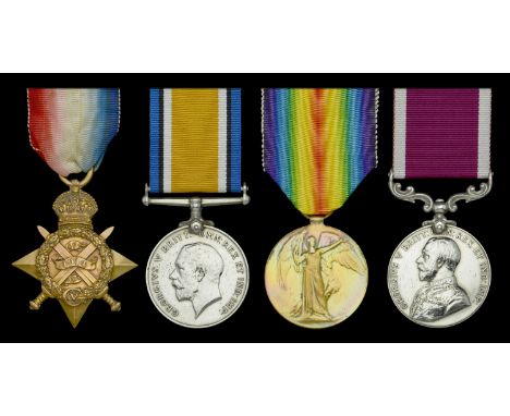 Four: Colour Sergeant D. Stevenson, 1st Battalion, Black Watch (Royal Highlanders)  1914 Star (563 Sjt. D. Stevenson. R. High