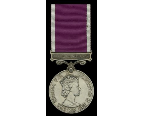 Army L.S. & G.C., E.II.R., 2nd issue, Rhodesia & Nyasaland (994 W.O.1. Cole A.M.) engraved naming, nearly extremely fine, sca