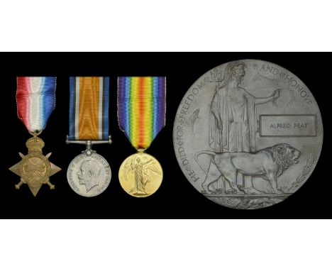 Three: Private A. Peat, Leicestershire Regiment, who was killed in action during the attack on Bazentin-le-Petit in the Battl