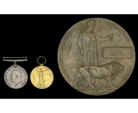 Pair: Corporal A. Clugston, Royal Inniskilling Fusiliers, who was killed in action on the Western Front on 8 October 1918  Br