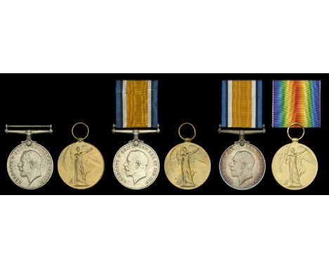 Pair: Stoker First Class H. J. Smith, Royal Navy British War and Victory Medals (SS.103460 H. J. Smith. Sto.1 R.N.) very fine