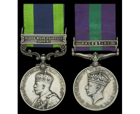 Pair: Private M. S. Graham, Essex Regiment  India General Service 1908-35, 1 clasp, North West Frontier 1930-31 (6007861. Pte