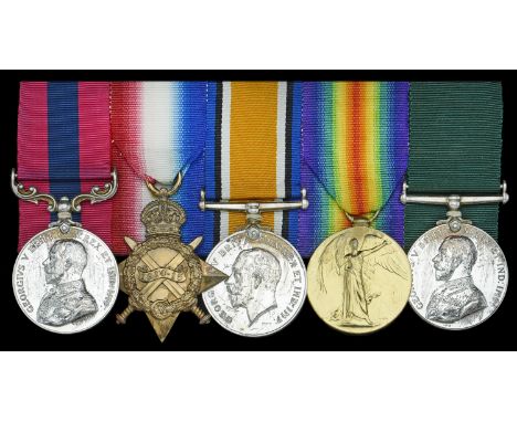 A rare Great War sniper’s D.C.M. group of five awarded to Lieutenant V. S. Van Renen, King’s Royal Rifle Corps, late Cape Pen