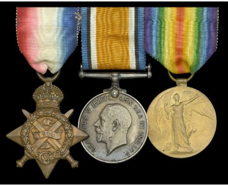 Three: Acting Lance-Sergeant W. E. Taylor, 1st Battalion, Manchester Regiment  1914 Star (1513 Pte. W. E. Taylor. 1/ Manch: R