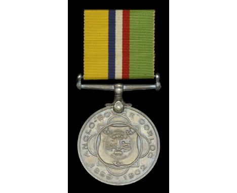 Anglo-Boer War Medal 1899-1902 (Burger. J. H. R. Coetzee.) very fine £100-£140  ---  Jan Hendrik Roberts Coetzee served with 