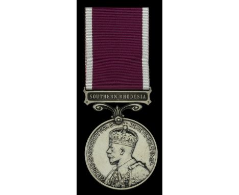 Army L.S. & G.C., G.V.R., 3rd issue, Southern Rhodesia (10. Col. Sgt. Harold V. Ruffey.) nearly extremely fine, scarce £240-£