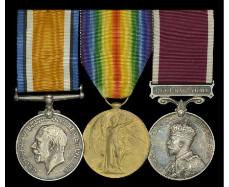 Three: Corporal L. J. S. Pilgrim, Corps of Military Police, late Grenadier Guards  British War and Victory Medals (22193 Pte.