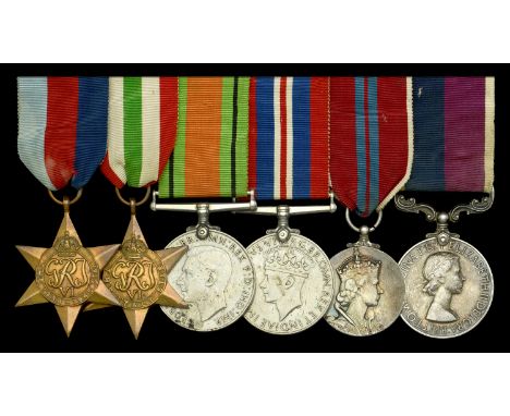 Six: Warrant Officer W. G. B. Baird, O.B.E., Royal Air Force  1939-45 Star; Italy Star; Defence and War Medals 1939-45; Coron