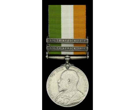 An interesting King’s South Africa Medal awarded to Corporal W. Cragg, Royal Dublin Fusiliers, who was captured alongside Win