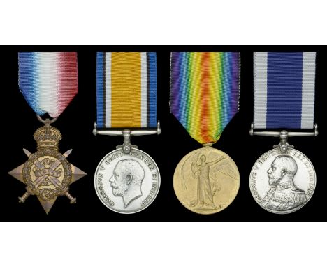 Four: Private W. N. Goodchild, Royal Marine Light Infantry, who served with the Royal Marine Brigade at the Defence of Antwer