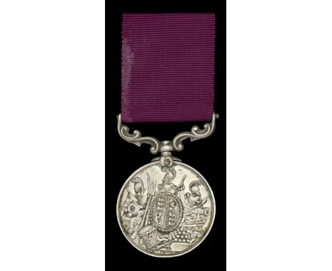 Army L.S. & G.C., V.R., 3rd issue, small letter reverse (16. Corpl. R. Monaghan. Mily. Mtd. Police.) suspension claw re-affix