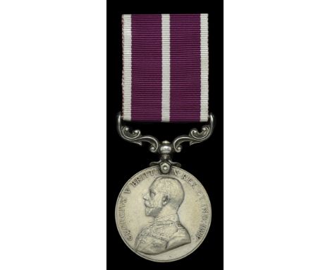 Army Meritorious Service Medal, G.V.R., 1st issue (42197 B.Q.M. Sjt: D. B. Ripley. Can: F.A.) cleaned, nearly very fine £60-£