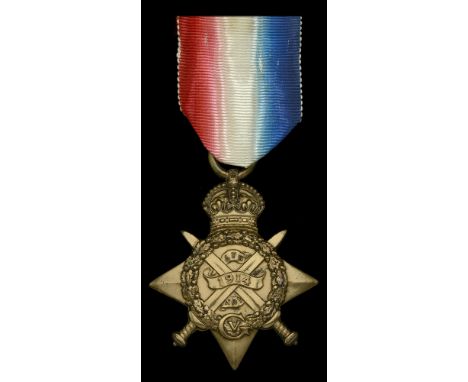 1914 Star (8869 Pte. P. Bradley. 2/A. & S. Highrs.) light scratches to reverse, nearly very fine £60-£80  ---  Patrick Bradle
