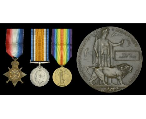 Three: Sergeant W. A. Faux, Gloucestershire Regiment, who was Mentioned in Despatches, and died of wounds on the Western Fron