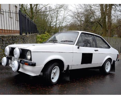 1981 Ford Escort 1600 Sport- Converted to fast road/rally specification and understood to be fitted with a 2.1 pinto engine -