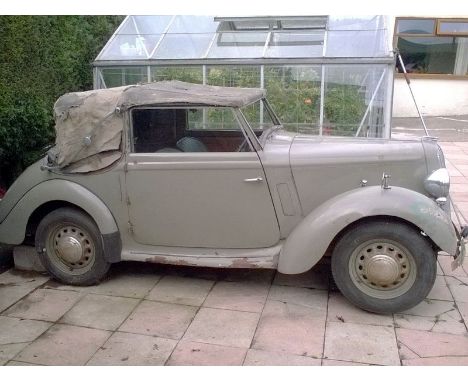 1939 Hillman Minx Tourer- A rewarding restoration project with running engine- Offered with a collection of paperwork- Curren