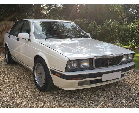 1989 Maserati 430 SE- RHD example finished in white with black leather- c.24,000 recorded miles- Understood to have been impo