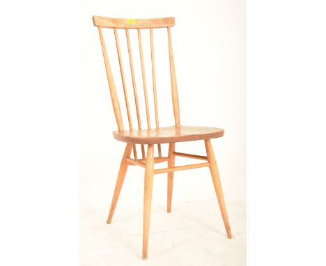 Lucian Ercolani for Ercol - All Purpose Chair - A retro mid 20th century beech and elm stick back side / dining chair. The ch