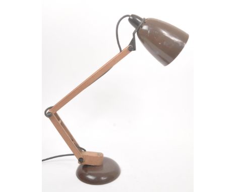 Mac Lamp style - In the manner of Terence Conran for Habitat - A retro 1960s adjustable Anglepoise desk / table work lamp lig