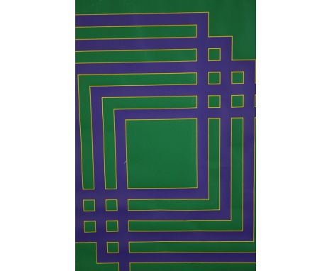 Brian Rice (B.1936), a framed lithograph, geometric design, signed and numbered limited edition. (unglazed). H.65 W.59cm. 