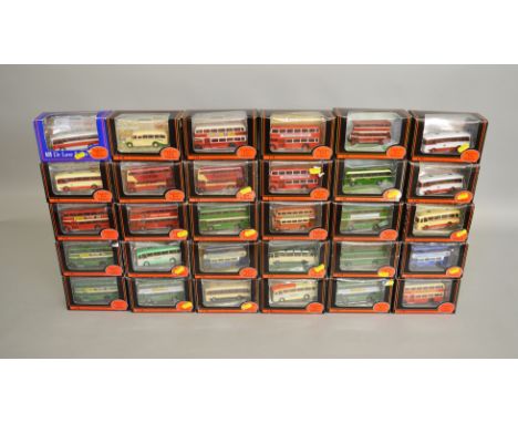 30 boxed EFE Exclusive First Editions diecast bus and coach models in 1:76 scale. Overall models appear G/VG boxed. (30)