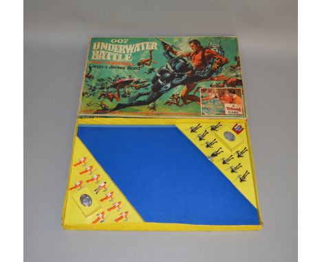 A boxed Tri-ang 007 Underwater Battle Game Largo vs. James Bond (from Thunderball). Whilst the item appears largely complete,